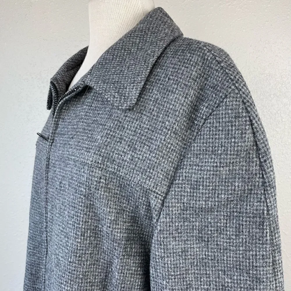 Vintage Mackenzie Coat Company Full Zip Wool Blend Coat Size 42 Regular EUC